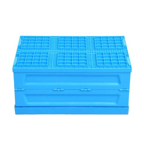 色可折叠P塑胶储物箱600-28塑料折叠物流蓝箱P全ITG熟料折叠周0转