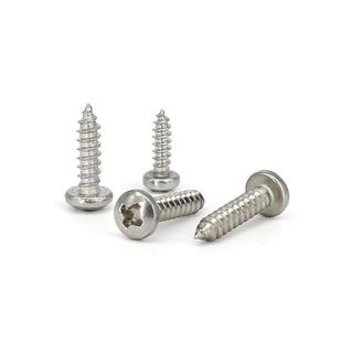 不502316锈钢GB845十字盘头自攻螺木钉圆头螺丝钉螺钉ST3. 3.9