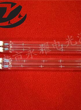 单通电发热管_明双管红外线石英加热管透22端09v28000w