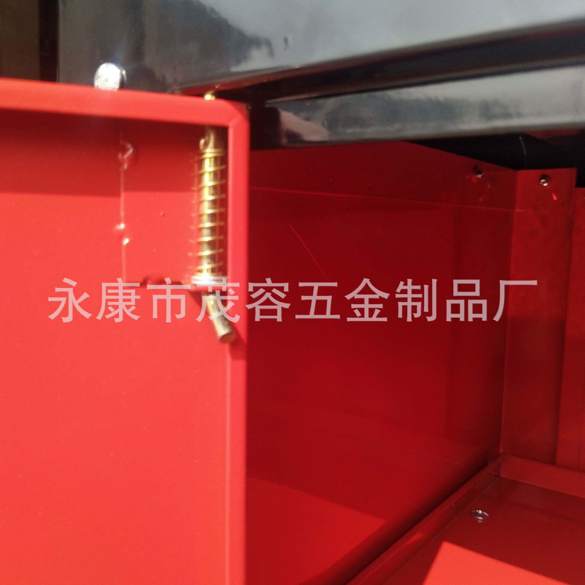 厂家直销移动重型加脚轮工具柜 双开门手推汽修双层隔板五金车