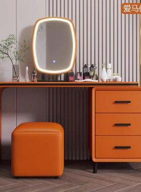 意式轻DXK奢妆实木梳妆台室简约现代柜化妆柜斗一卧体化桌妆台小
