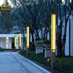 方形立柱灯新中式景观灯售楼处楼盘小区公园示范区绿化景观灯柱
