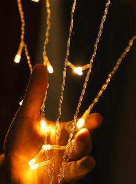 鞭窗节帘灯FKU铜线灯串新款铜热销圣诞日led装饰氛炮围灯丝彩灯