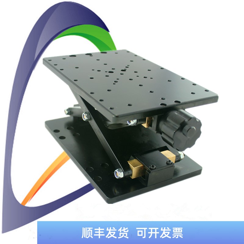 NT12VM120精密手动升降台 单剪式高精度位移台 Z轴滑台 光学工作