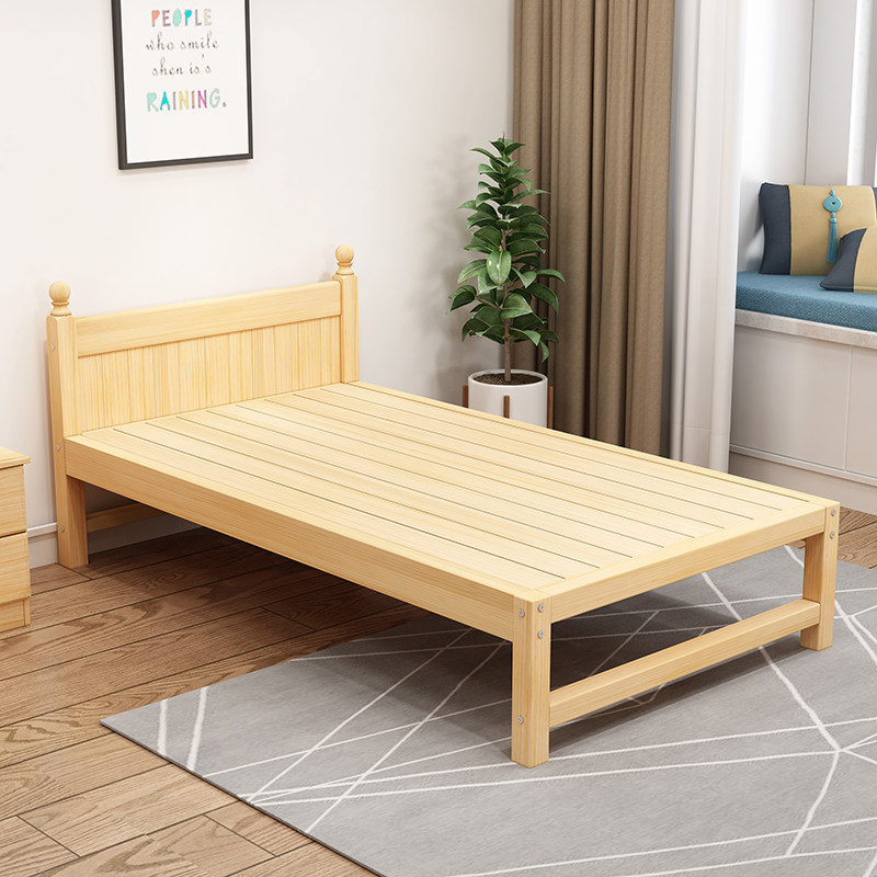 小户型一米二1.2小床单人床1米2宽120儿童90200cm床80x190