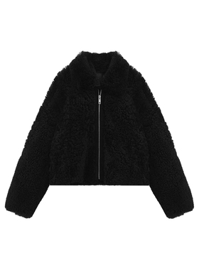 BRAID I 进口冰岛羊毛皮毛一体外套4CDM56800