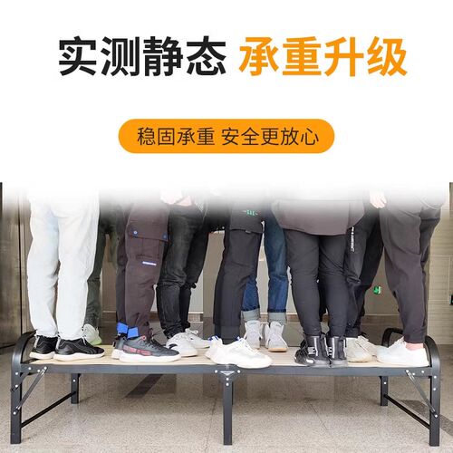 折叠床单人床午休床家用简易实木铁艺硬板床办公室午睡床临时加床