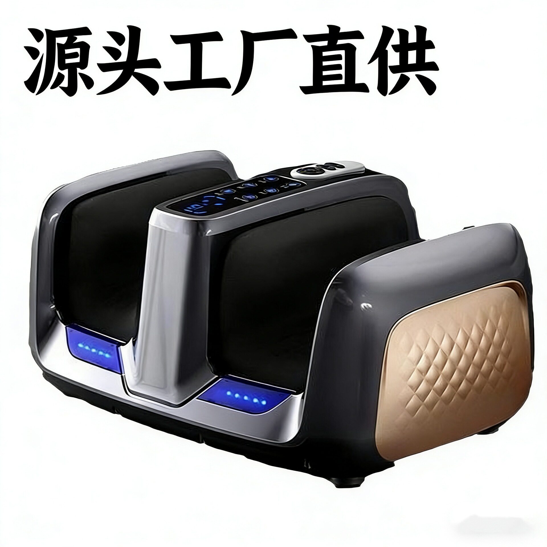 跨境足疗机全自动足底按摩器脚部气囊包裹按摩脚底滚轮加热美足宝