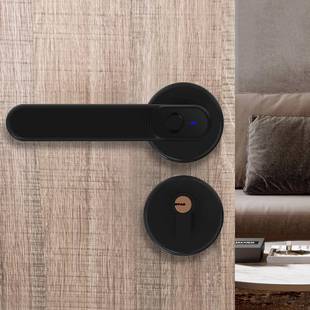 能室内木门智常锁开电子锁房间门C1单舌门分体锁办公室指纹锁家用