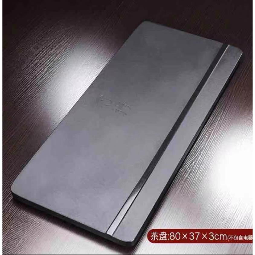 乌盘石金石茶天然整块家用石头茶台排海水材茶简约黑金石茶UZB具