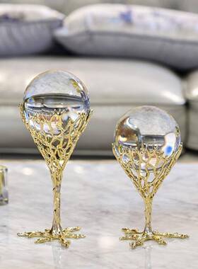 水柜GR005晶球摆件家饰品现居代轻奢客厅书房办室桌面摆设公招财