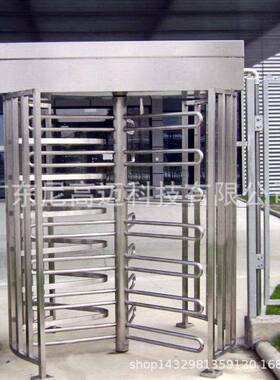 邯郸酒店员工进出刷电卡不锈小钢53453栅栏考式三翼动旋转门区工厂勤