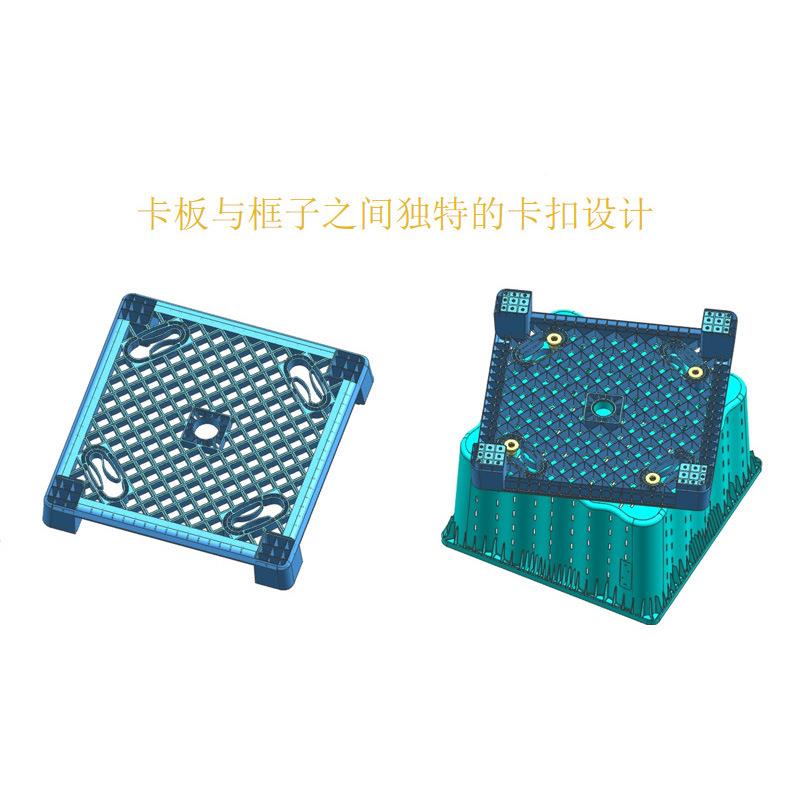 大卡箱水塑料箱120带孔装蔬菜框果瓜NVU类周转箱1可拆式套叠板箱