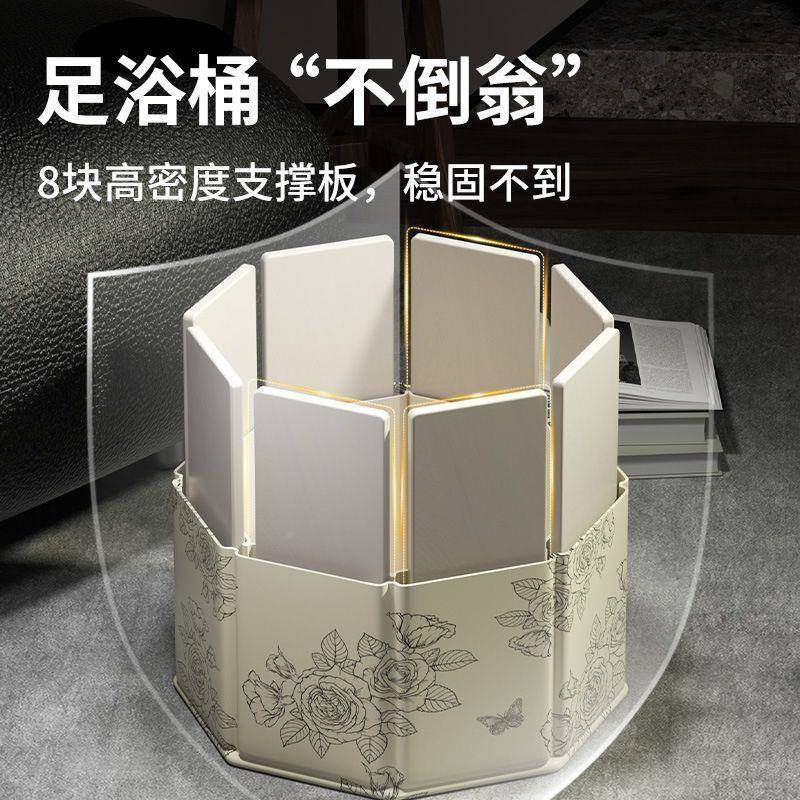 加厚加保泡脚桶可折叠折叠小XMS腿高高温脚盆家用泡深脚袋便携式