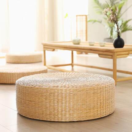 草编蒲坐垫地家用日式加厚坐团禅修垫榻上榻打米飘窗圆形懒REE人