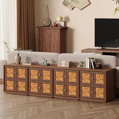 宋餐式美YFI学中风复古香储云纱全实木斗柜客厅边柜物卡门古柜组