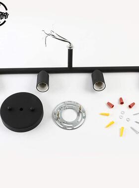 跨境亚马逊室美浴镜前灯个性式头三头复古工业WMR风简床约铁艺墙