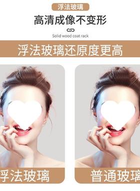 新挂中全身镜穿衣镜网红落式地镜可壁服店试mxRt63CD衣镜女生宿舍