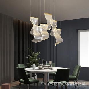 式 楼QFI大吊灯别墅客厅酒店吊灯大堂售楼部轻奢复艺术大气楼梯间