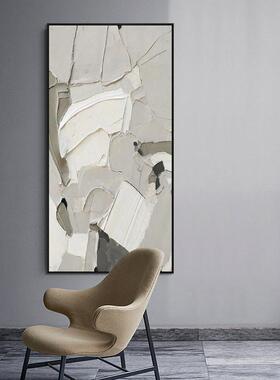 平淡无道WQT黑白工业灰风装奇饰画玄关画走廊尽头壁画客厅过挂画