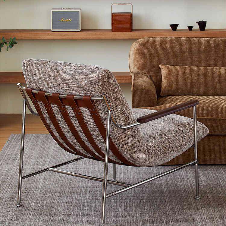 轻奢简约休奢闲沙发椅设计单师躺椅客厅现软代MFA轻可拆洗包沙发