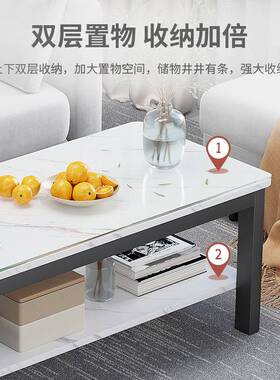 钢化玻璃茶桌BCQ客厅家用简约茶台202桌3新款屋小户型子出租轻茶