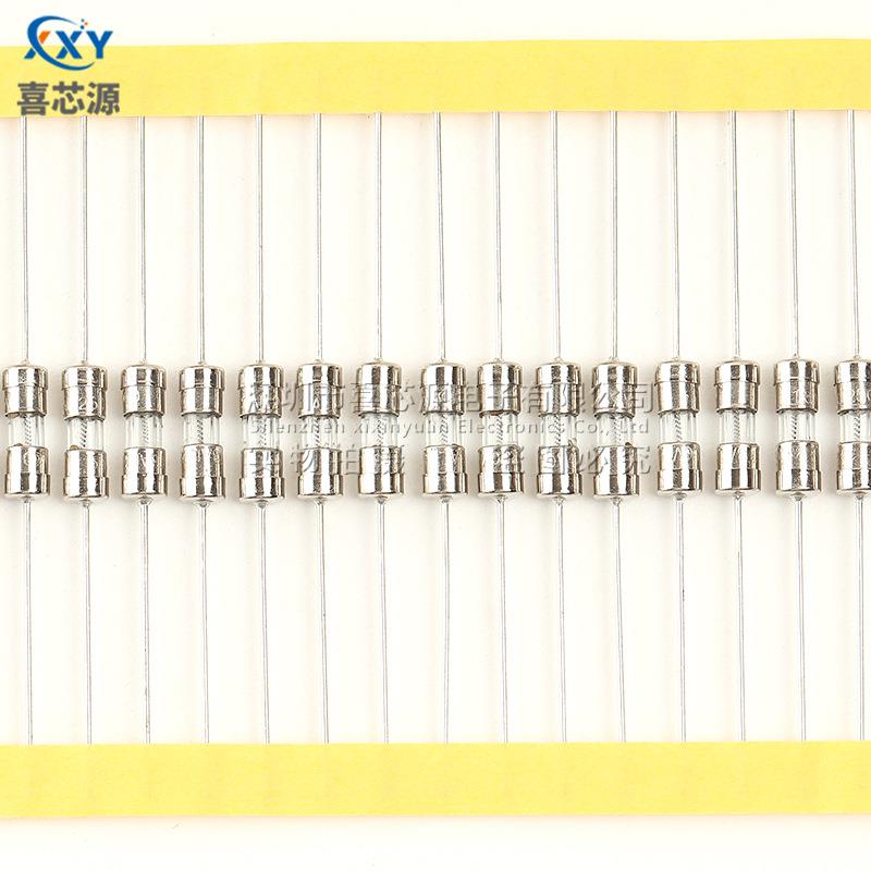 源头厂0家慢.6*1mm双帽玻璃保险丝2KNB50VT1A断引脚保险带管编带