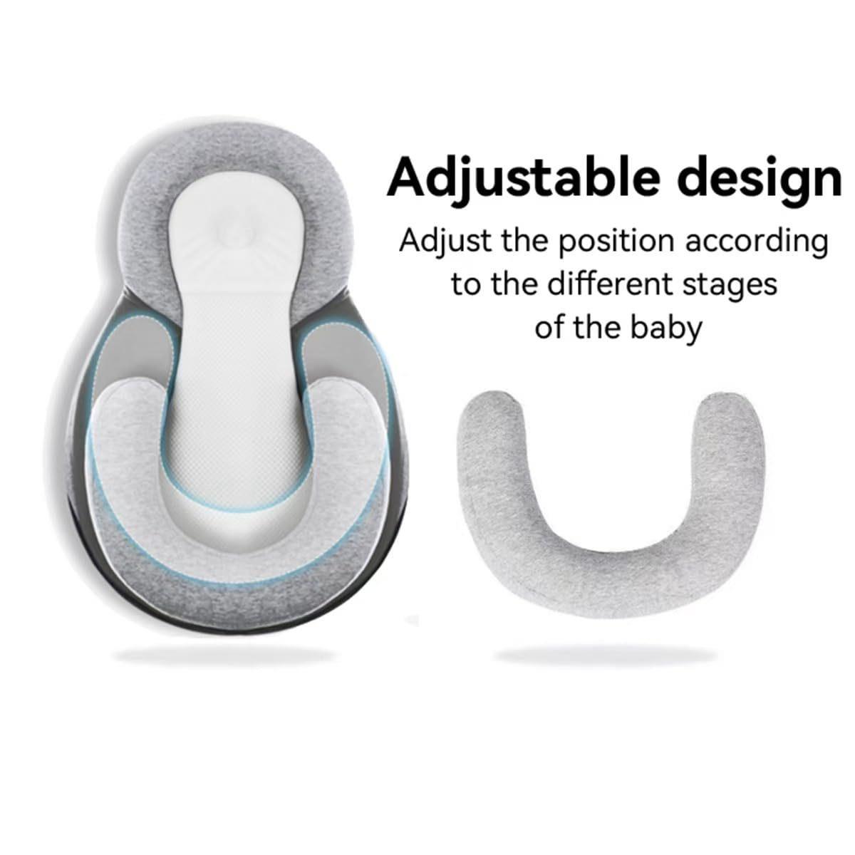 跨境月子奶中心宝宝定枕头矫正防偏头婴儿枕头KAN侧睡枕防溢位型