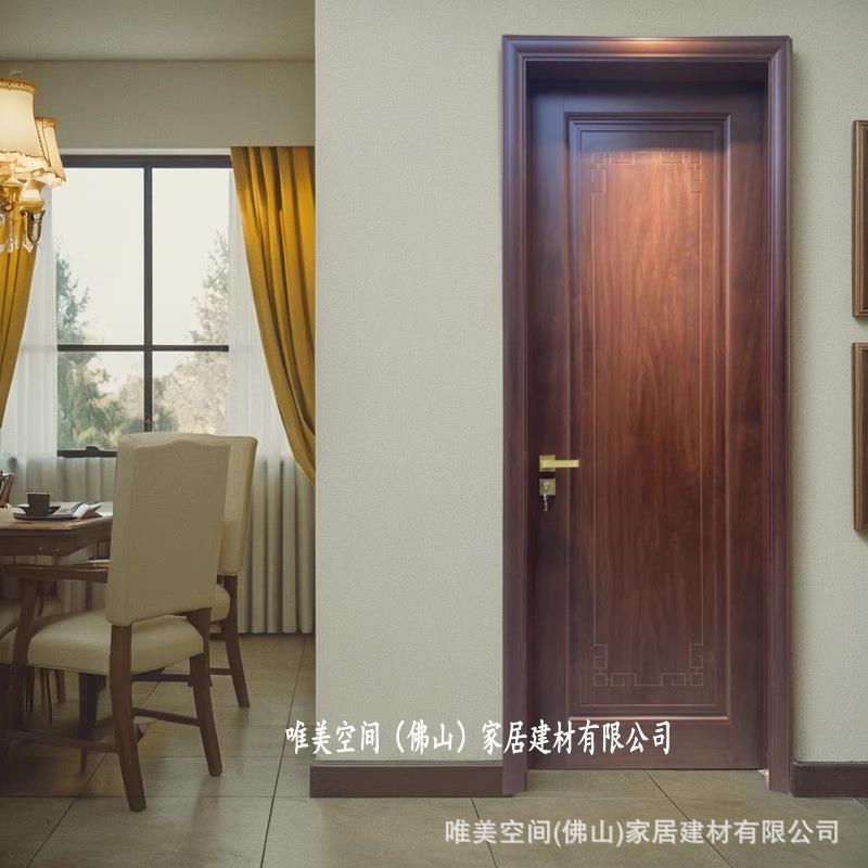 新中全铝合金房门复古风仿纹潮防虫A1式木隔音出口专防用