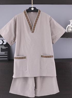 A6LF768MH9M2023店新款汗蒸服疗男款纯棉桑拿疗足按摩洗浴足女士