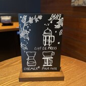 磁吸铁质家用小黑板店铺用可擦写笔展示牌咖啡店个性 复古吧台菜单