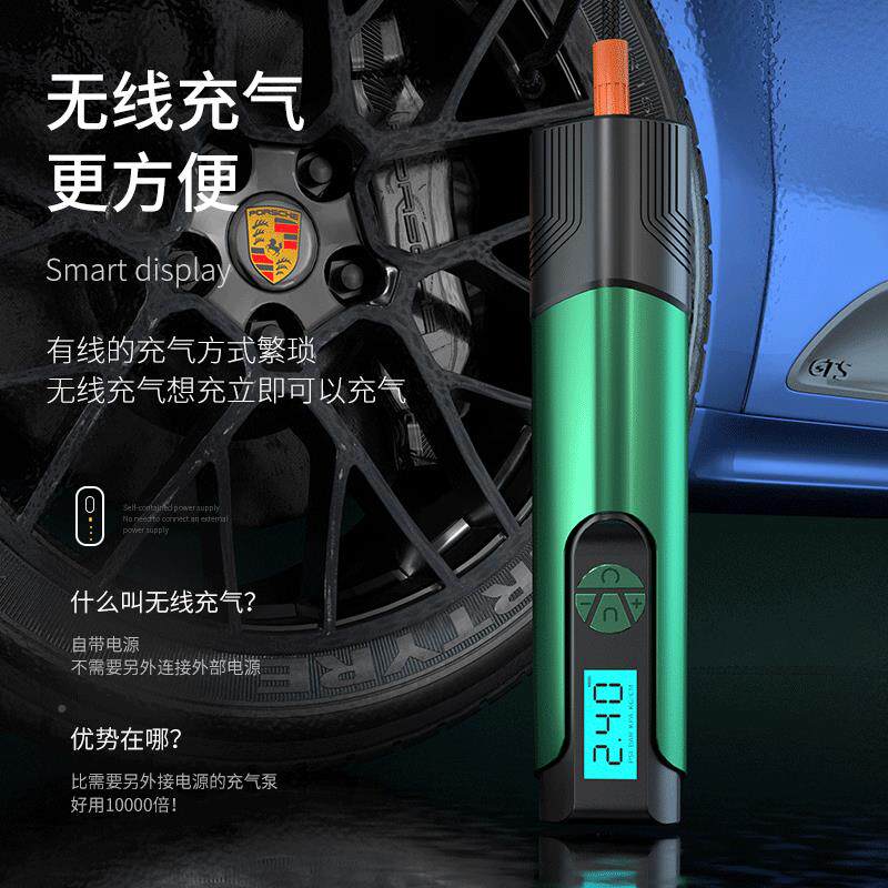 线车载无品牌/充气1泵胎2v便携式迷你轮打气泵冲气泵胎压表电动无