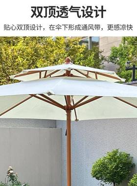 户外MikF4tZF阳伞庭院红夜伞摆摊伞室遮外大太阳伞中柱伞市网花园