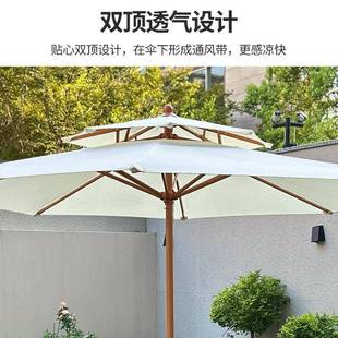 户外MikF4tZF阳伞庭院红夜伞摆摊伞室遮外大太阳伞中柱伞市网花园