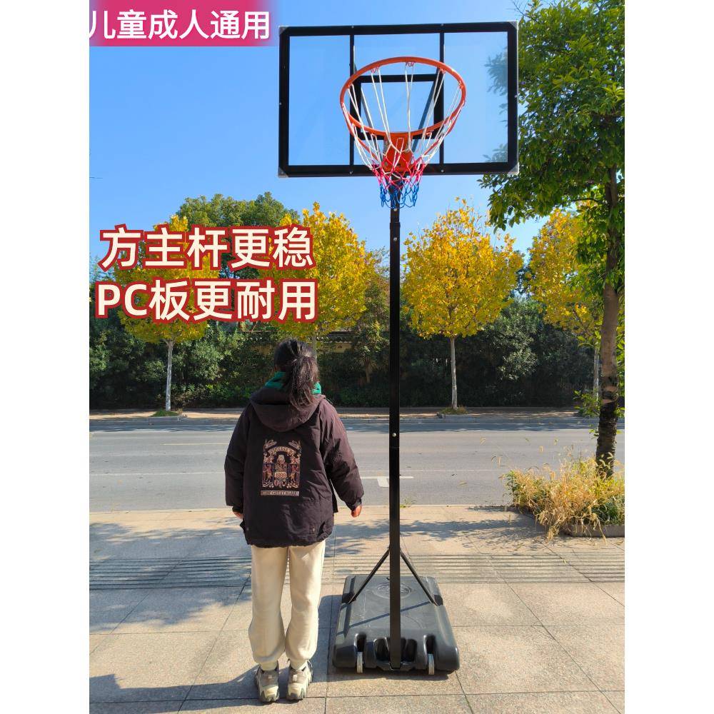 标成球篮球架家用户外室内可移动升F976SS8J降人准3.05比赛投篮架