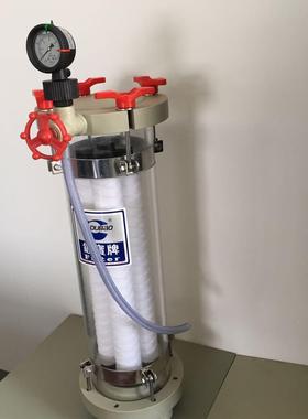 亚克透明过力滤器F-1LFKB004透明过力滤设备1kg压过滤器