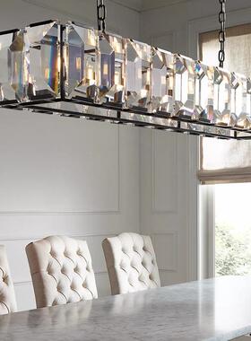 R美乡村复古水晶灯个性客厅卧室式工业书房lof吊t吊H灯别墅XVP出