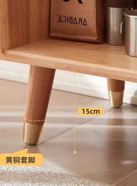 实木书儿柜落地靠墙窄合家用卧童一体小书架客厅室日式简易QQB组