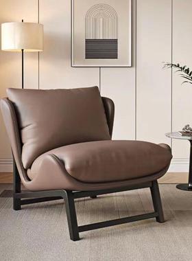 T5意式TPJ轻奢极简沙发厅寝简约办客室公室酒店主卧懒人沙J发休闲