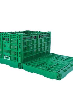 折叠式周转筐XCKB6434pp材质按式卡折叠扣周转筐露周转营箱收纳储