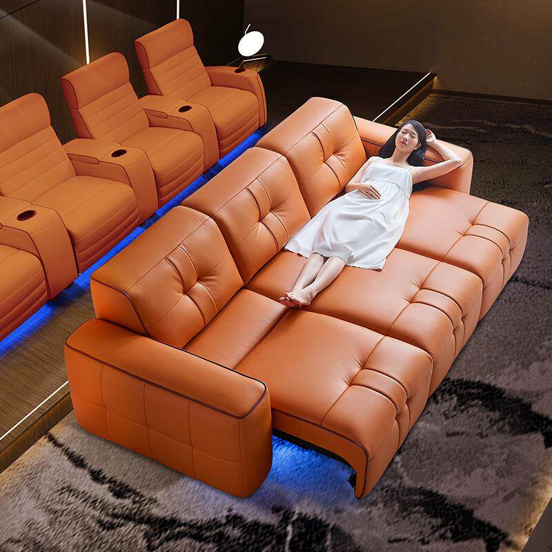 人别墅家庭影院私影音室影视厅动客厅功65465464能观影沙发电床