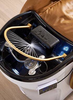 高端网洗红潮摩店多功能豪华全身全A02橙色按自动头等太空舱智能