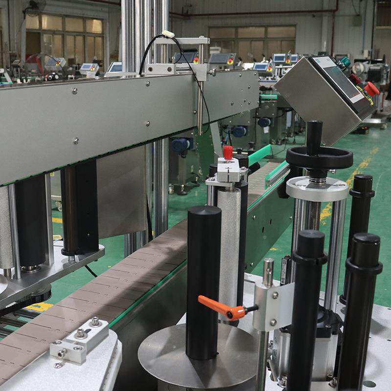 双面干胶贴标机智定位贴不标机塑料辣ARN酱瓶贴瓶标能双面贴标机