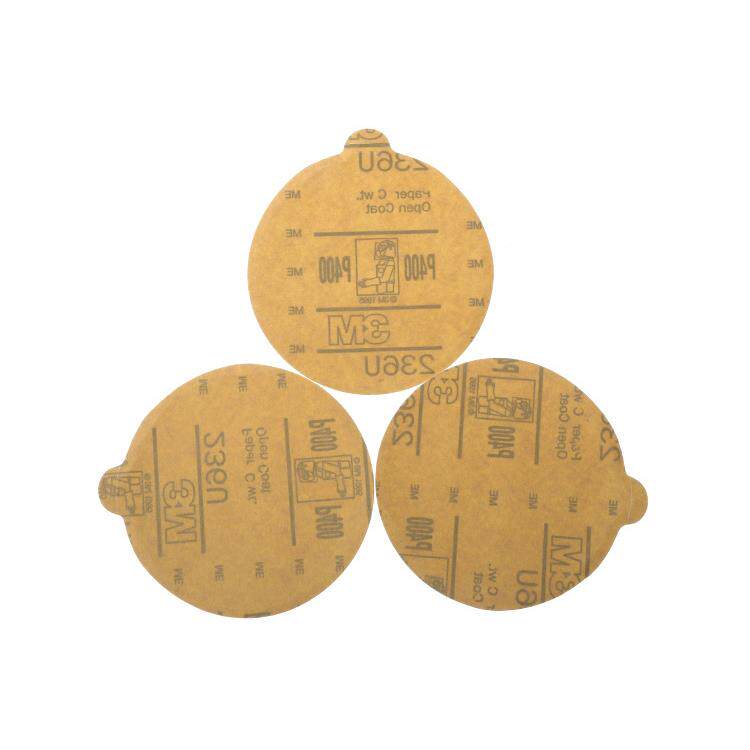砂纸5寸不-干胶0砂纸236U圆盘带胶砂纸1碟25mm自粘圆形砂8#4000#