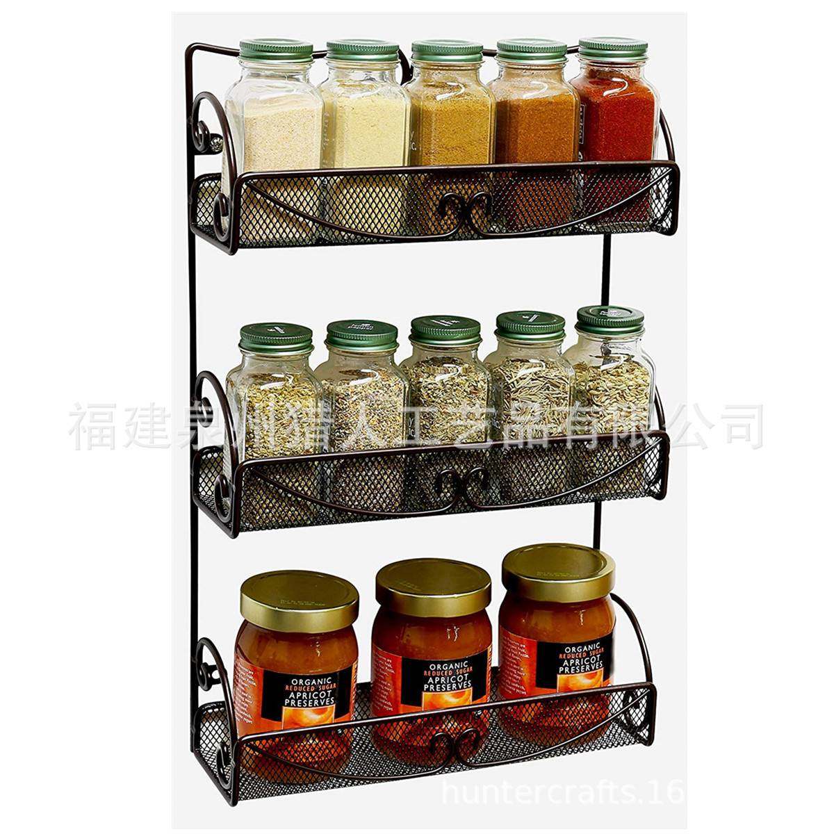 现代简约3层铁网调料架厨房挂式罐头香辛料调料架室内置物架,玩具/童车/益智/积木/模型,垂直悬浮玩具,淘宝优惠券,粉丝福利购,淘宝优惠卷