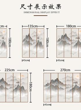 2025挡新式屏风中隔对断客厅折叠移KPI动家用卫生间入户正门遮办