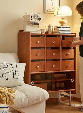 中古古风发实23594木斗柜餐边柜客厅靠墙边柜电视柜卧室沙复收纳