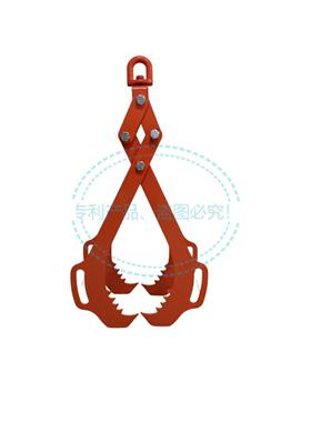 跨境圆圆MEU木钳吊钩起重钳万向头重木型水泥夹化肥夹管夹装子卸