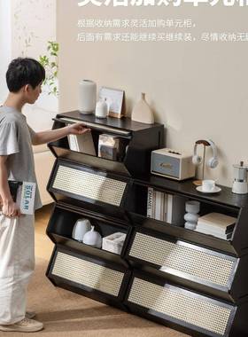 纳柜抽屉收式楠用竹家储物柜卧室多层五斗柜客厅落床头LTT置物柜