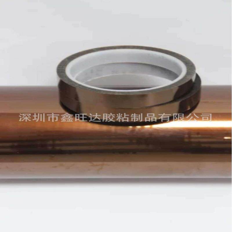 莎tes薄a6瓷6350琥珀色PI膜基材抗反弹丙烯酸单面胶德带砖